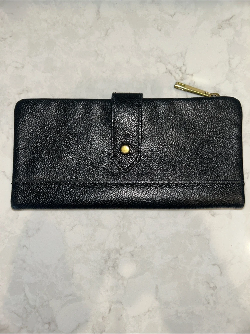 Fossil Lainie clutch wallet black leather